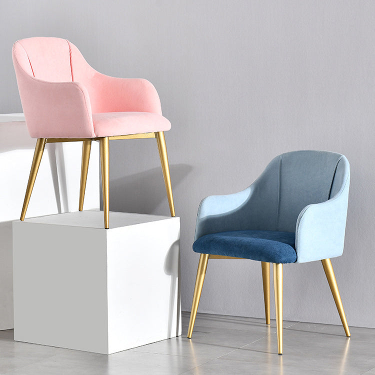 Nordic Curve Fabric Upholstered Dining Chair