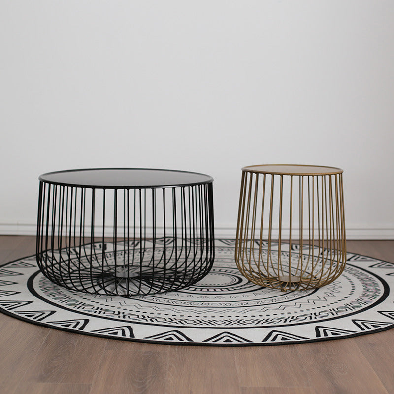 Contemporary Iron Cage Coffee Table