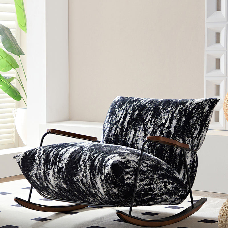 Lighom shake retro black accent chairs