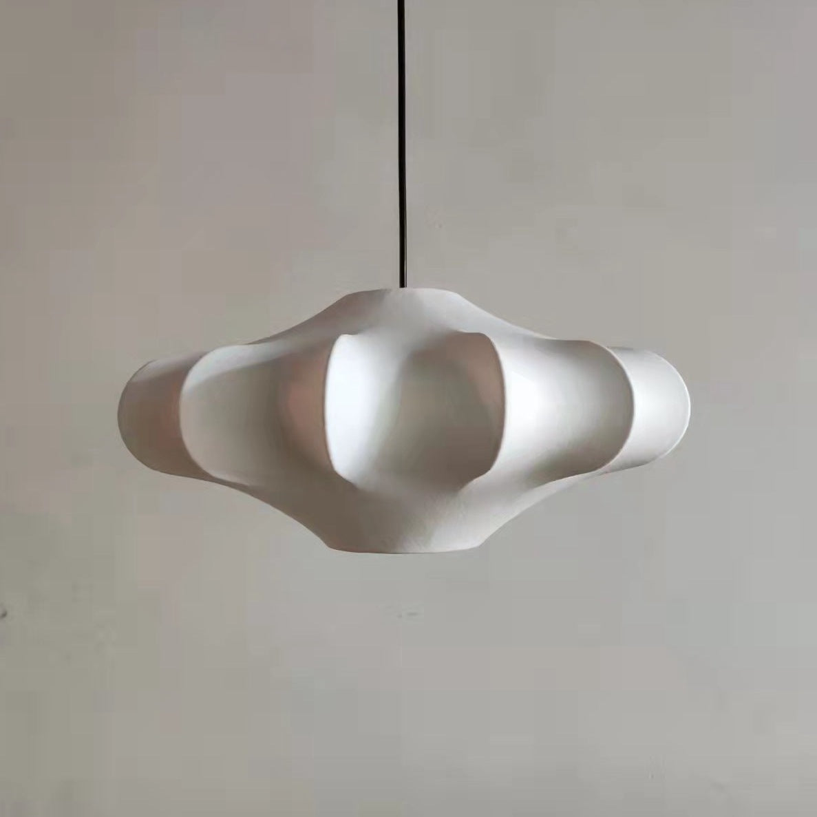Nordic Wrought Silk Lantern Pendant Light