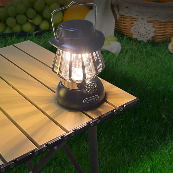 Modern Handheld Metal Camping LED Outdoor Light