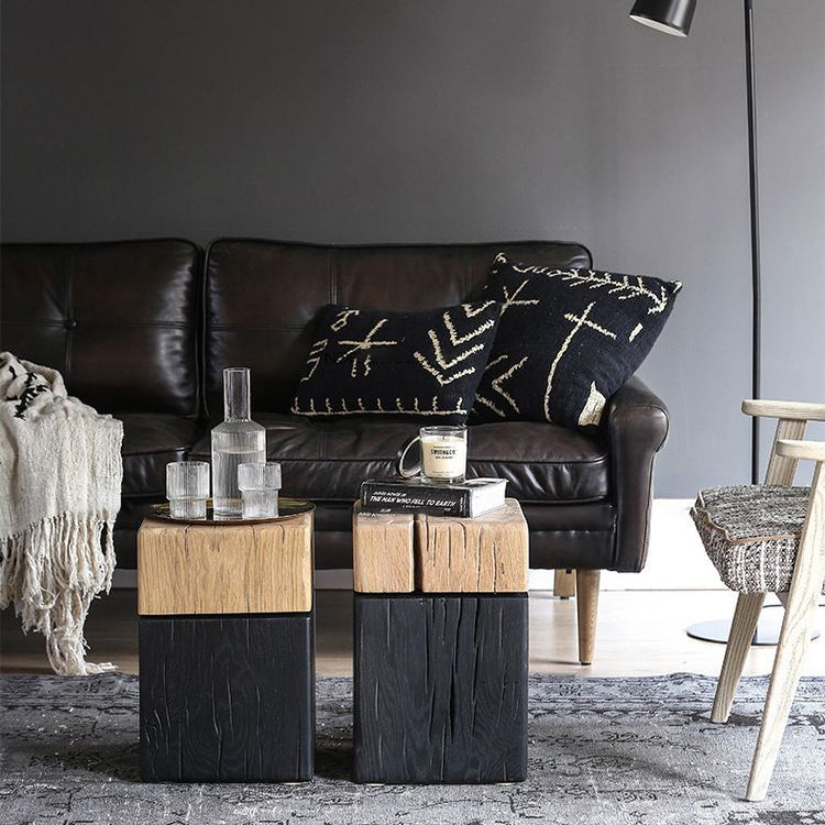 Japanese Square Wood Coffee Table - 12x12x16