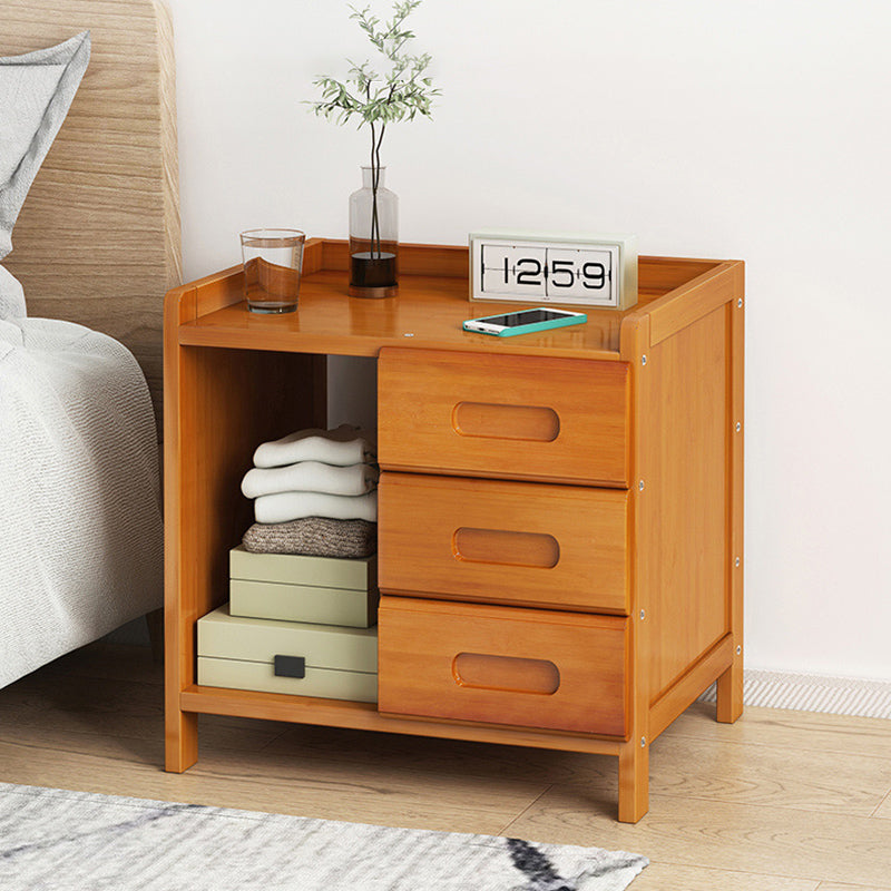 Minimalist Bamboo 1/2-Drawer Nightstand