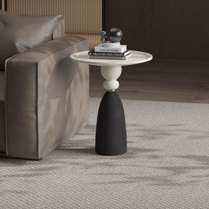 Minimalist Cone Base Wood Coffee Table