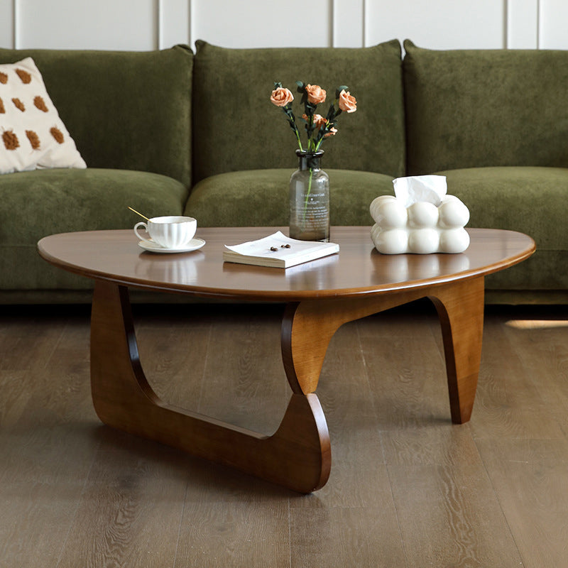 Vintage Triangle Solid Wood Coffee Table