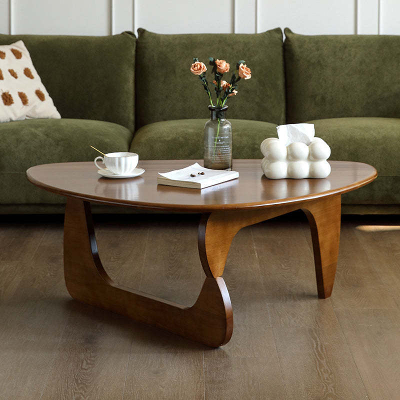 Vintage Triangle Solid Wood Coffee Table