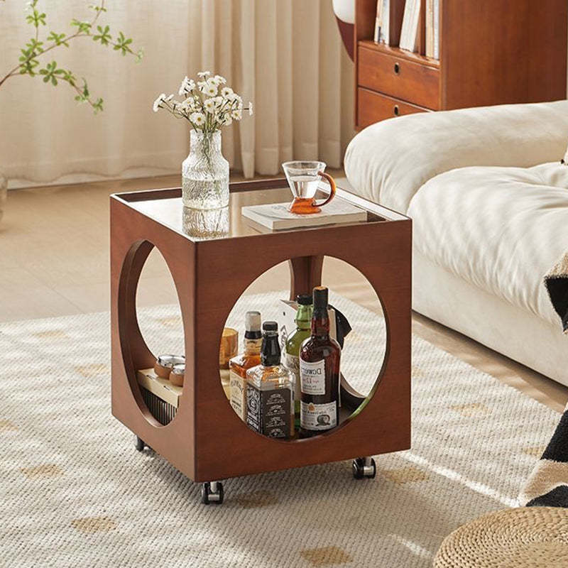 Nordic Wood 2-Tier End Table — Wood