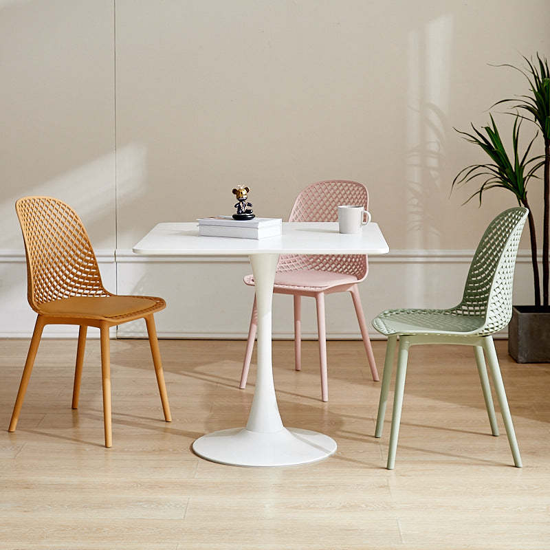 Minimalist round engineered wood coffee tables