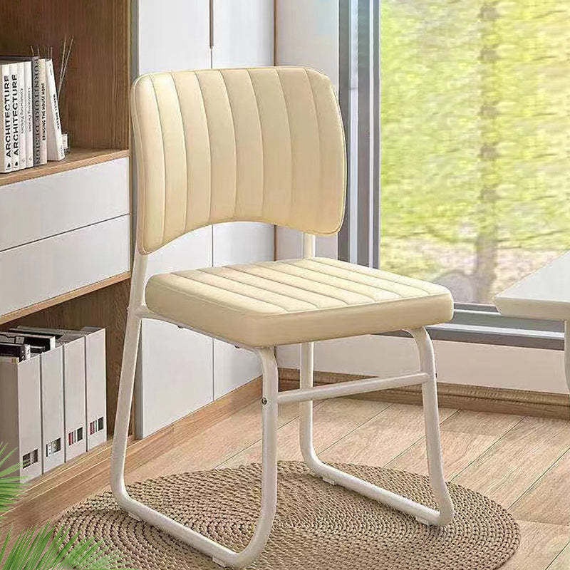 Minimalist PU Leather Stackable Desk Chair