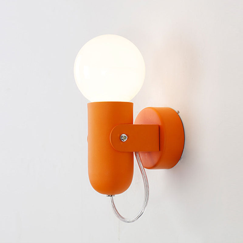 Nordic Solid Color Round Sconce