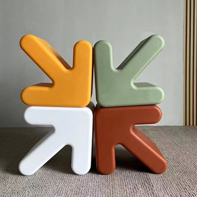 Arrowhead Plastic Chair — Orange