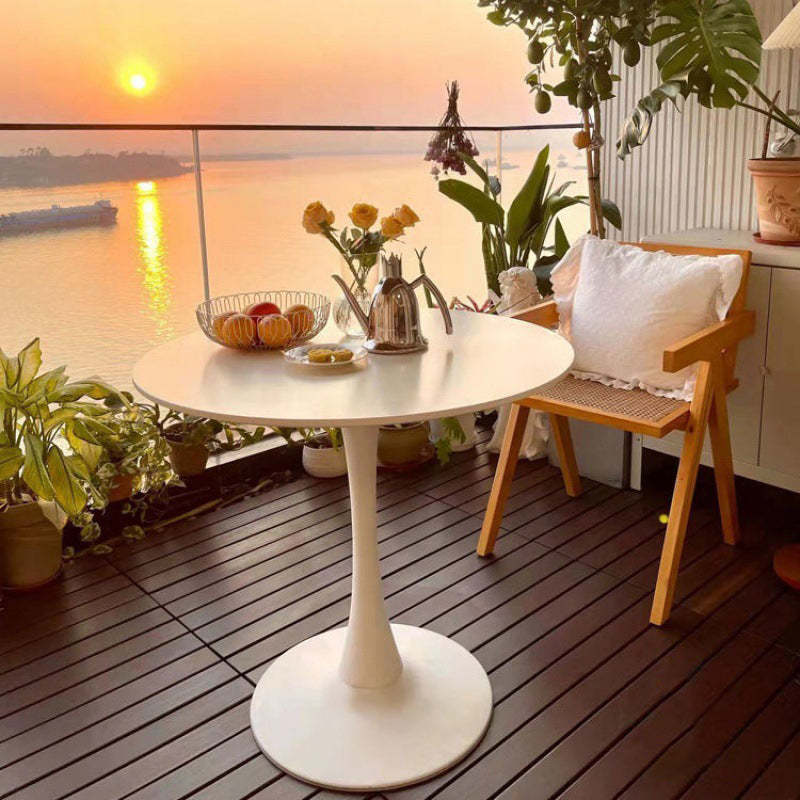 Minimalist Steel Artificial Plate Coffee Table