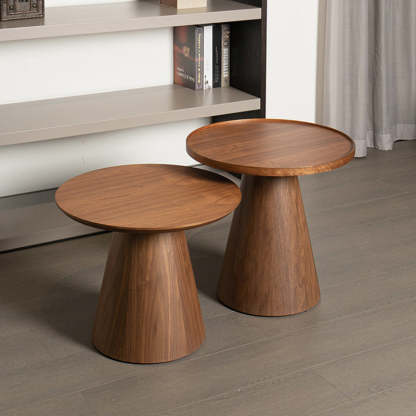 Minimalist Round Wood Coffee Table