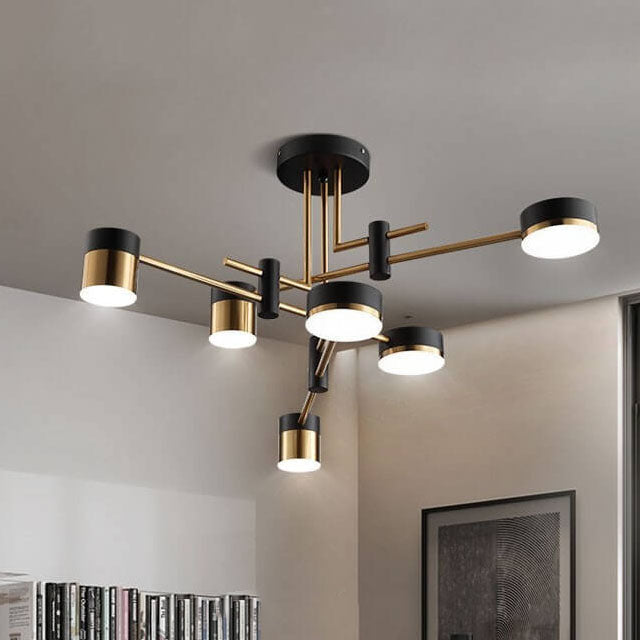 Minimalist Black Gold Balanced Ceiling Light