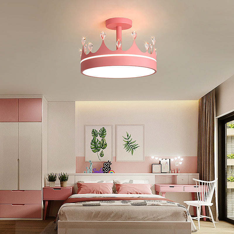 Cartoon Crown LED Kids Ceiling Light