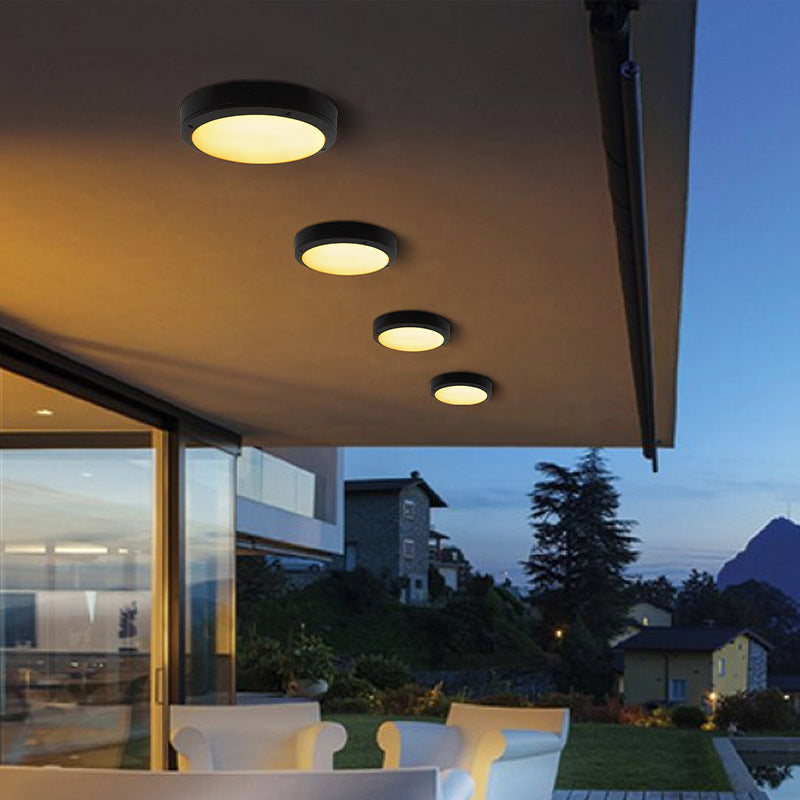 Outdoor Round Octagon Aluminum Waterproof LED Flush Light