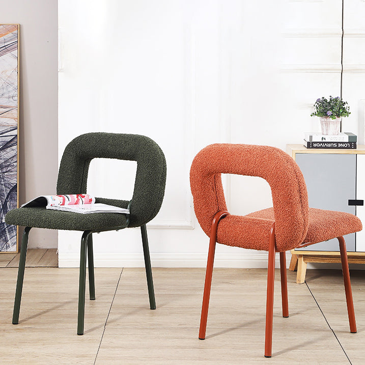 Scandinavian Lambswool Donut Dining Chair