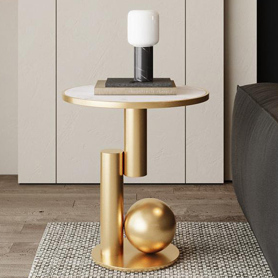 Contemporary Sintered Stone Geometric Coffee Table