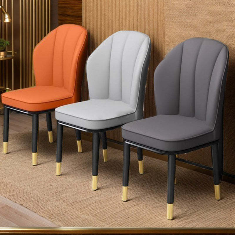 Modern PU Leather Wing-Back Dining Chair