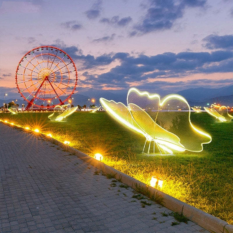 Modern Art Deco Butterfly LED Outdoor Landscape Light