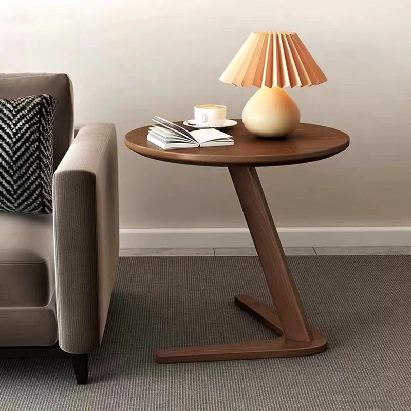 Nordic Triangle Base Wood Coffee Table