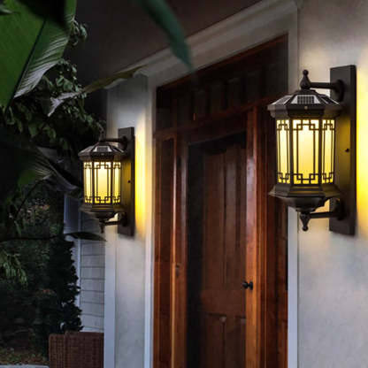Chinese Solar Cylinder Loft Aluminum Glass Wall Sconce