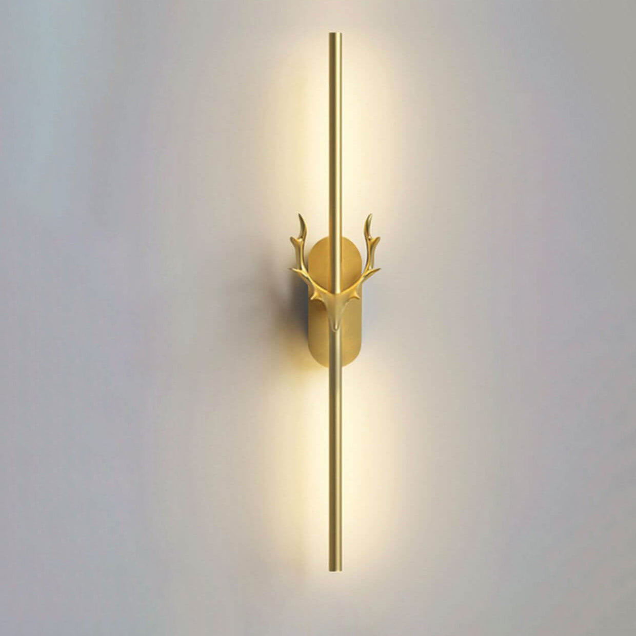 Modern Aluminum Antler Strip LED Sconce — Black / C / 220V-240V For UK/AU