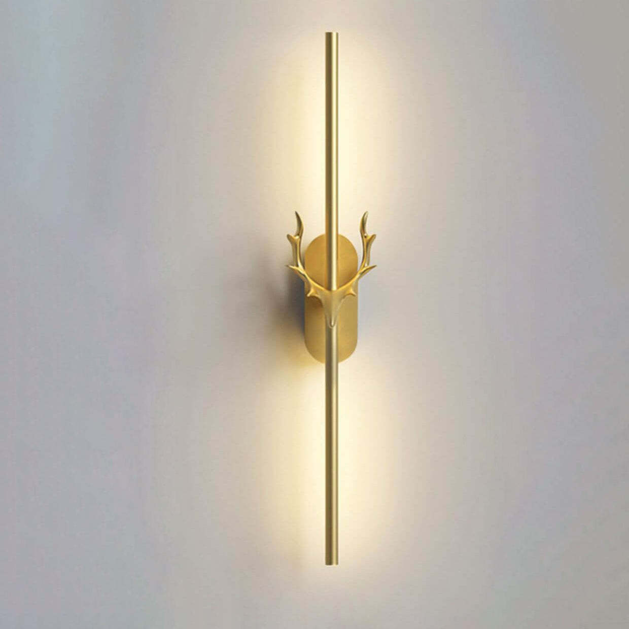 Modern Aluminum Antler Strip LED Sconce — Black / C / 220V-240V For UK/AU