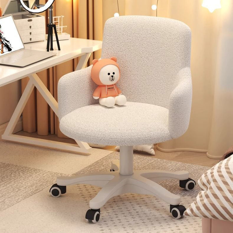 Minimalist Velvet Steel Rotatable Desk Chair