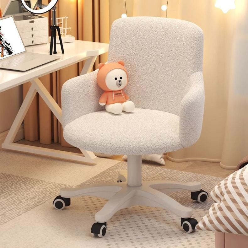 Minimalist Velvet Steel Rotatable Desk Chair