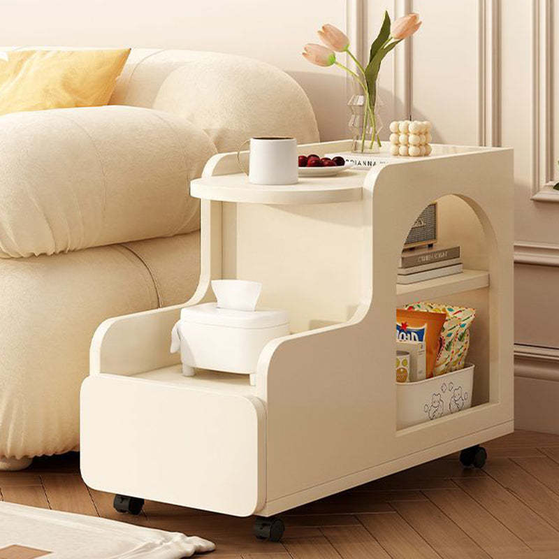 Contemporary Square Side Table 1-Cabinet