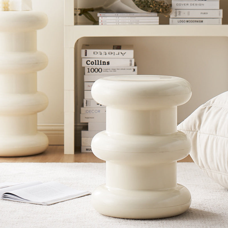 Scandinavian Acrylic Cylinder Vanity Stool