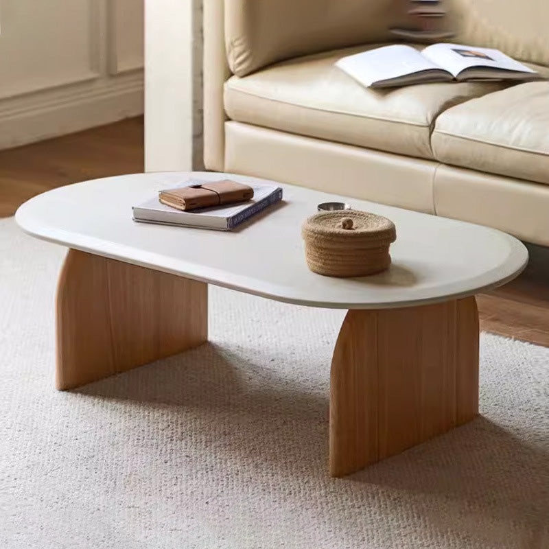 Minimalist Solid Wood Rectangular Coffee Table