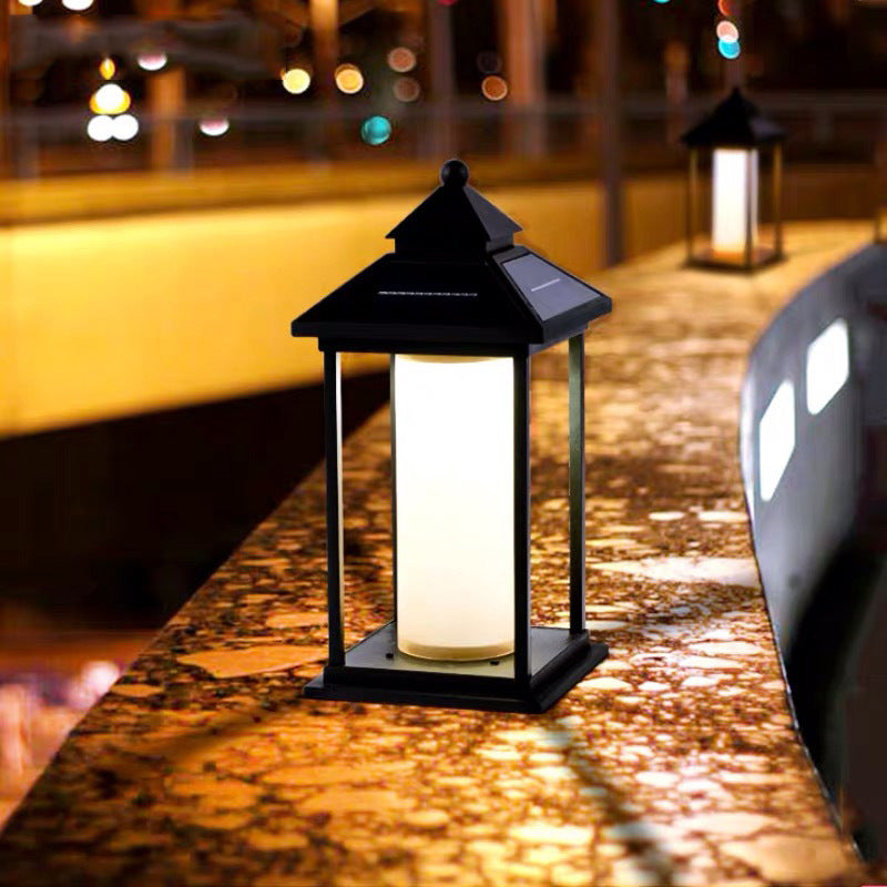 Minimalist Solar Spire Aluminum Acrylic LED Post Light
