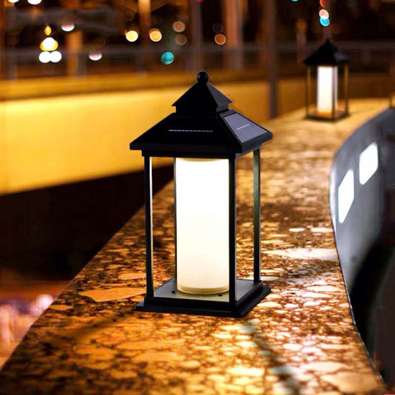 Minimalist Solar Spire Aluminum Acrylic LED Post Light