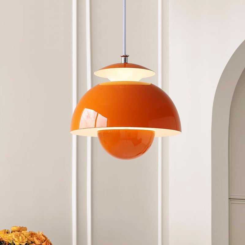 Nordic Iron Aluminum Flower Bud LED Pendant Light