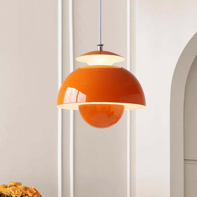 Nordic Iron Aluminum Flower Bud LED Pendant Light