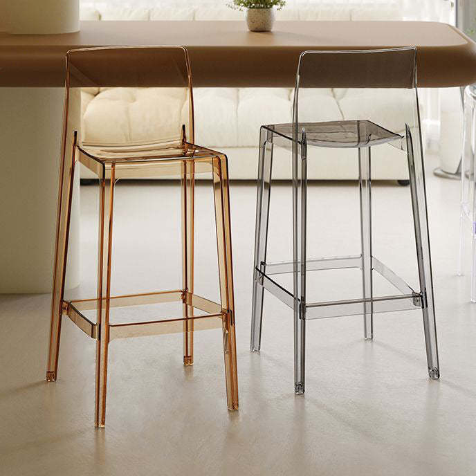 Scandinavian Square Bar Stool — Blue