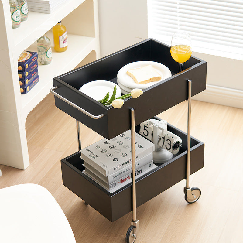 Modern Eclectic Steel 2-Tier End Table