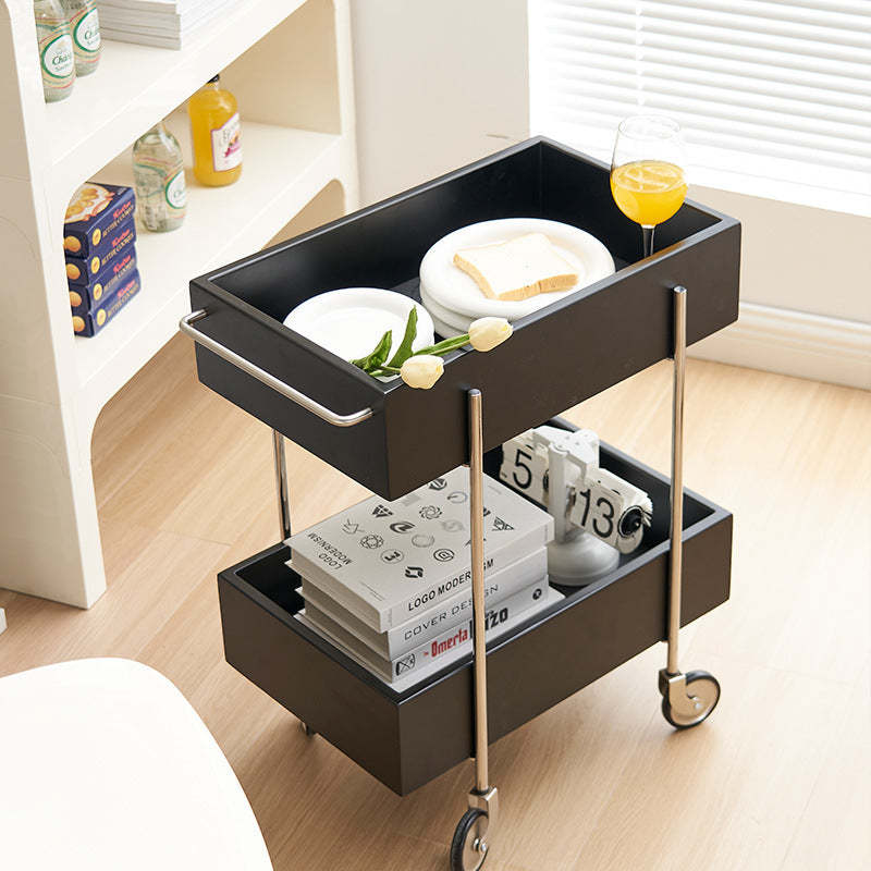 Modern Eclectic Steel 2-Tier End Table