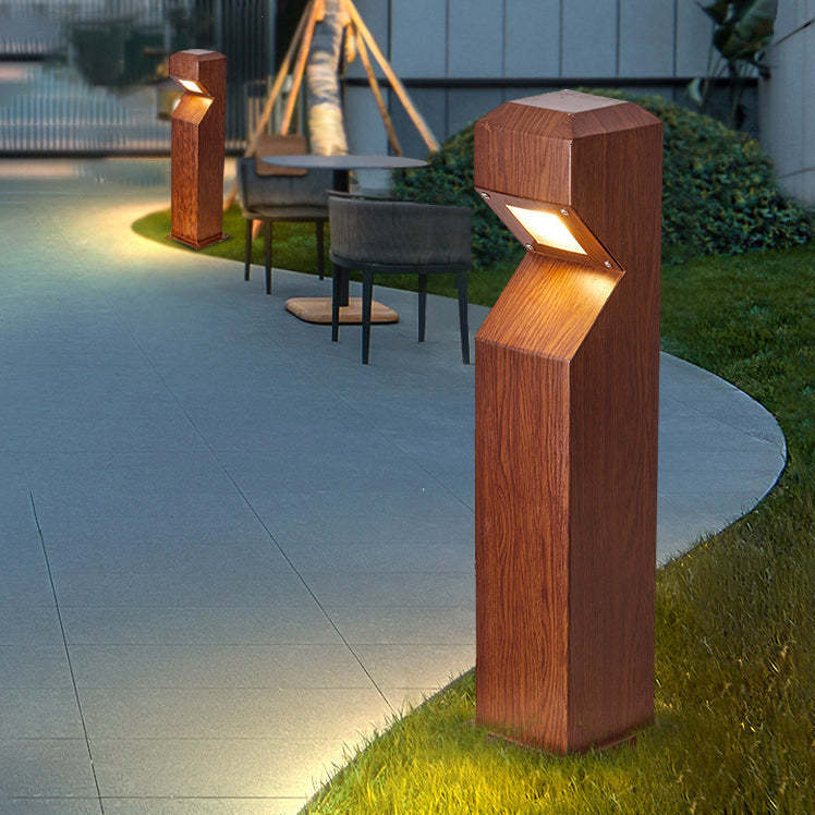 Chinese Steel Aluminum Irregular Column LED Landscape Light
