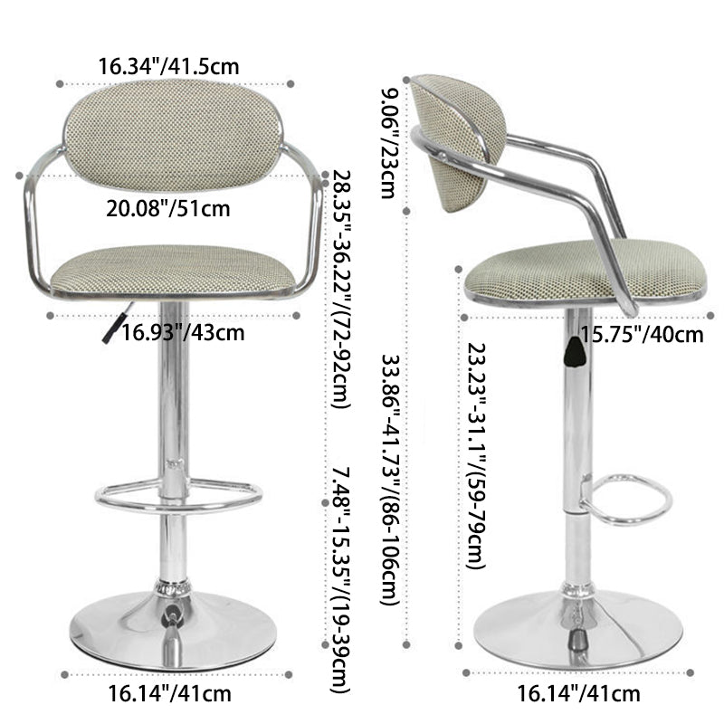 Scandinavian Half Round Wicker Bar Stool