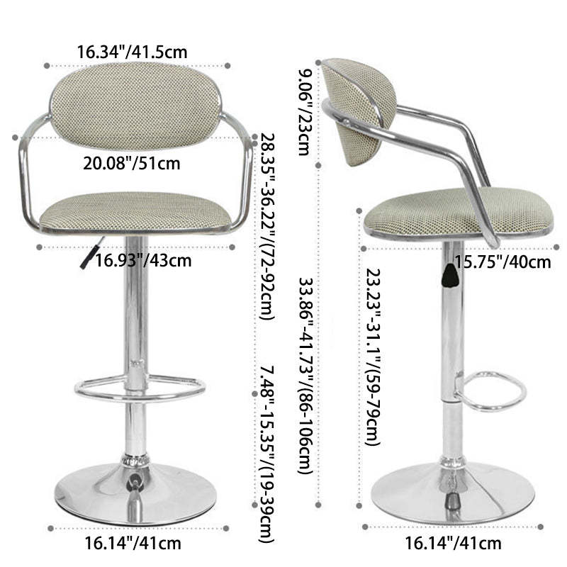 Scandinavian Half Round Wicker Bar Stool