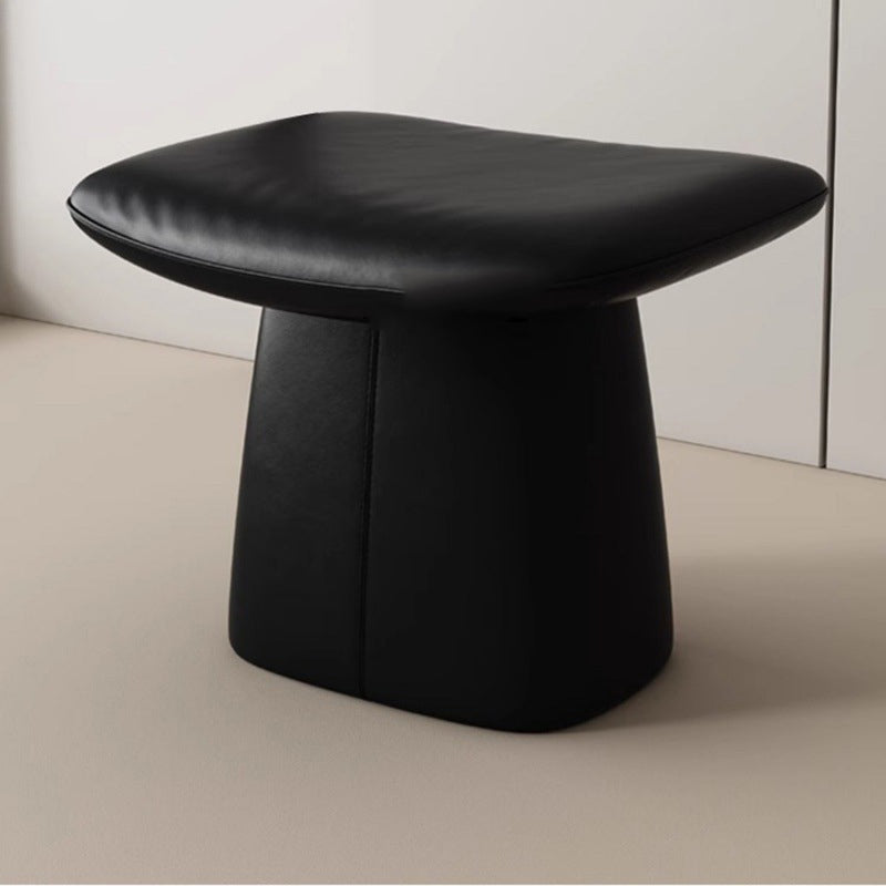 Minimalist Microfiber Leather Vanity Stool
