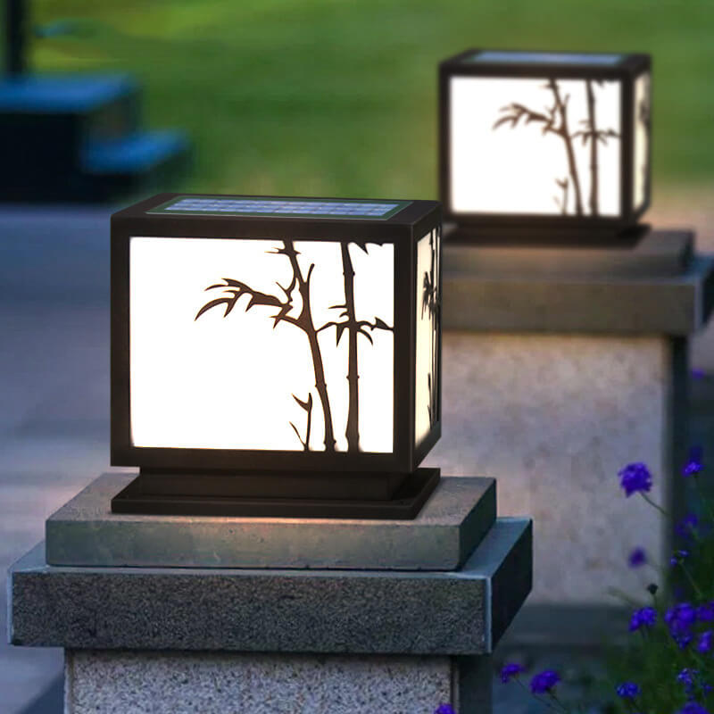 Traditional stainless square acrylic landscape lighting — Medium