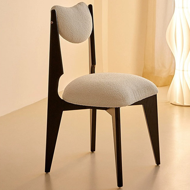 Nordic ash crescent dining chairs & benches in metal velvet wood