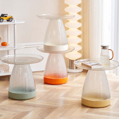 Scandinavian PET Geometric Circle Coffee Table