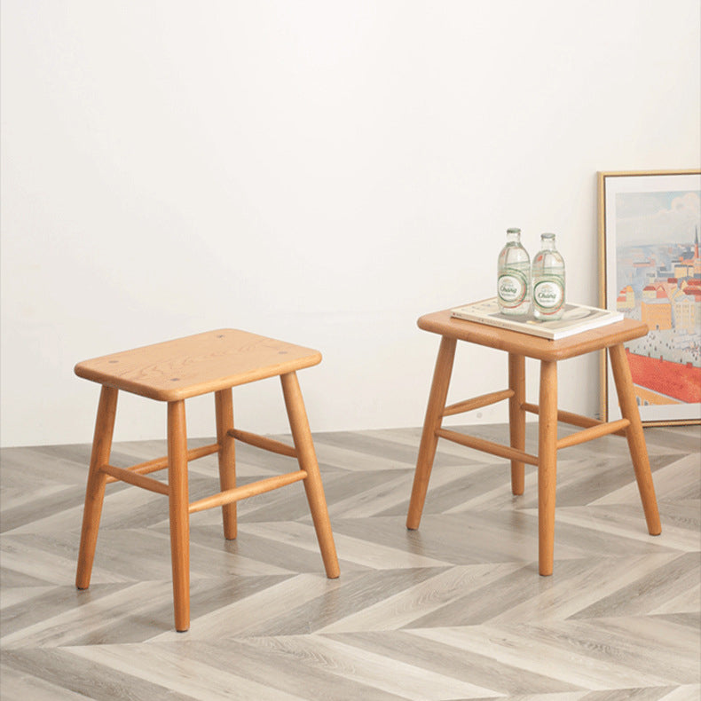 Japanese Wood Armchair with Footrest