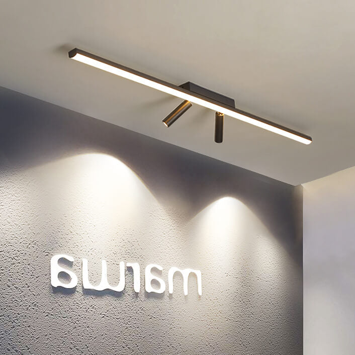 Minimalist Long Strip LED Spotlight Flush Mount Light
