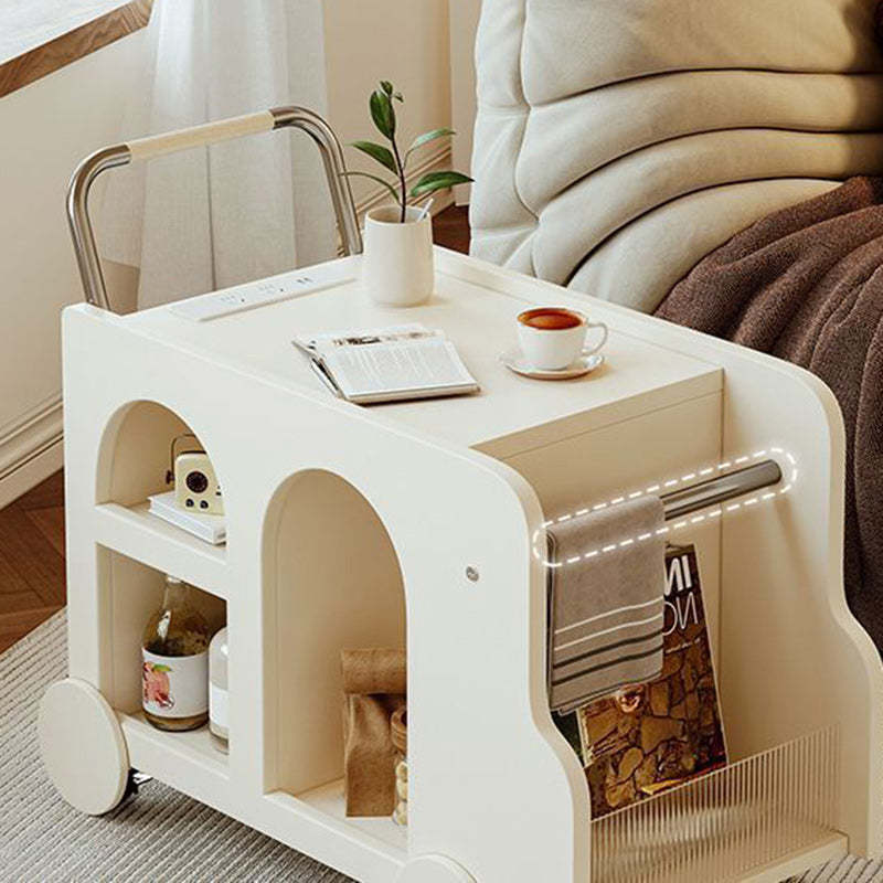 Nordic Trolley Metal Acrylic Side Table